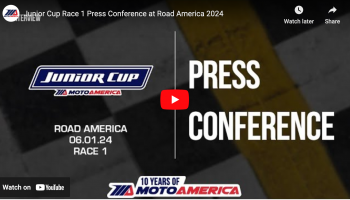Video: Junior Cup Race One Press Conference From Road America